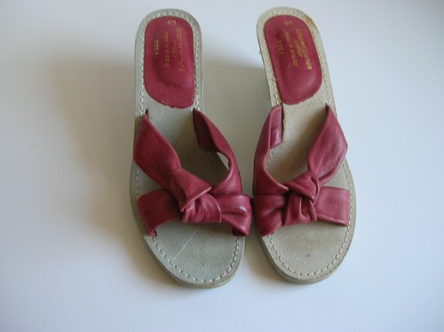 Sandali pelle con zeppa - sandali,