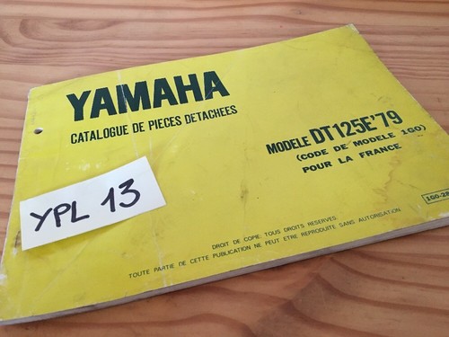 Yamaha elenco parti dt125e - parti, 1g0