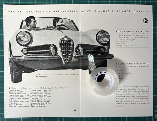 Rarissima pubblicità alfa - rarissima,