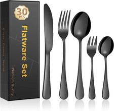 Set Posate Nere per 6 Persone