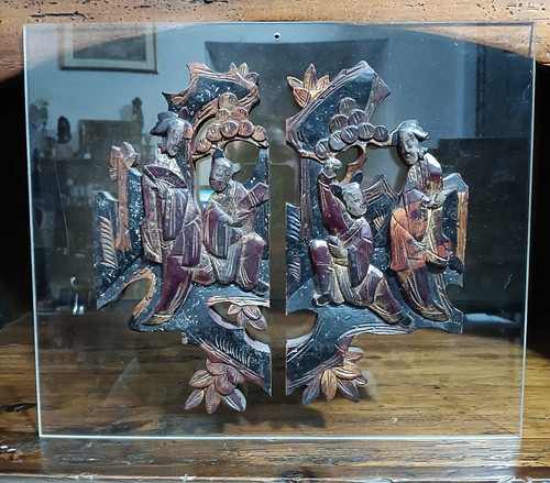 Antica coppia intagli - di,