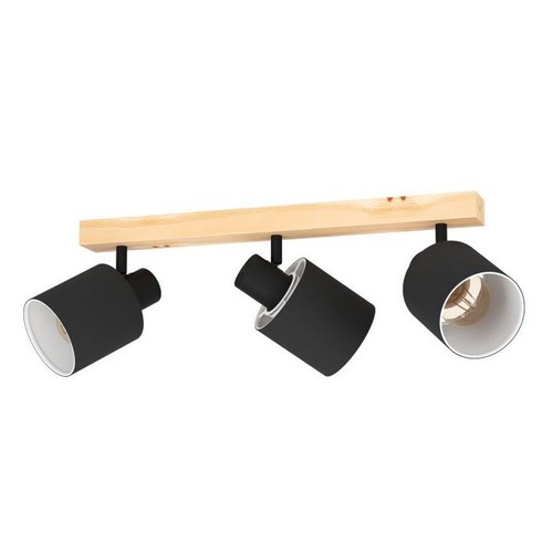 Plafoniera legno con - plafoniera,