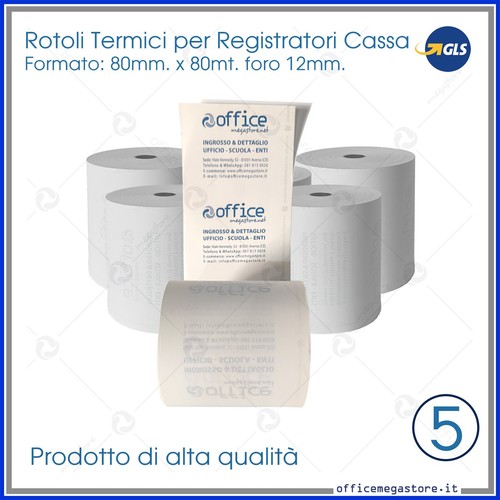 Rotoli termici 80x80 per