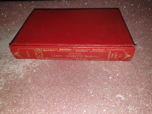 Leopardi canti operette - leopardi,