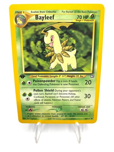 Carta pokemon bayleef 111 - pokemon, 28/111