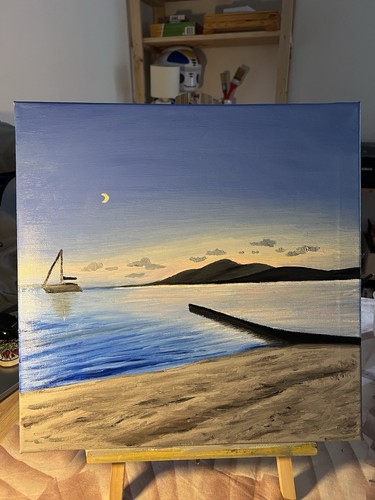 Quadro dipinto mano olio - mano,