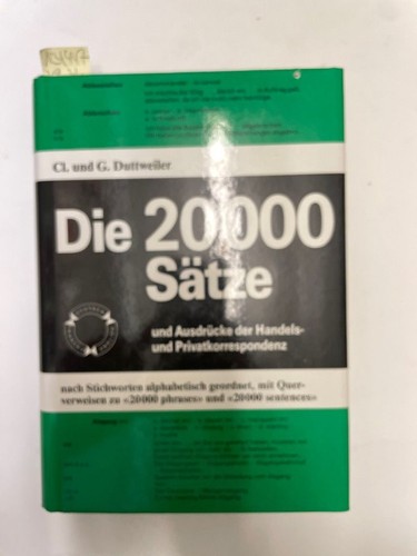 Die 20000 sätze drei - die, sätze.