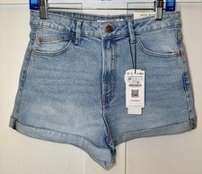 Stradivarius Mom Fit Slim Cuffed Shorts Size 10 New with tags