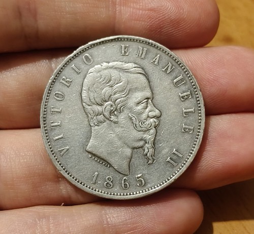 Lire 1865 napoli rara - 1865,