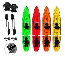 Kayak smontabile Split 2 Fishing Big Mama kayak con 2 ruote e 2 gavoni, 2 seggio