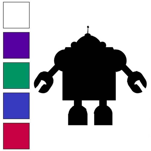 Robot adesivo decalcomania - adesivo, in