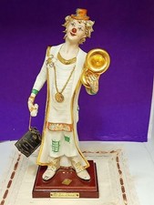 Vintage Capodimonte Circus Clown, Porcelain style V.Sabadin