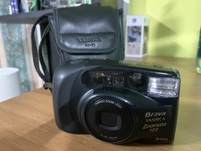Macchina Fotografica Analogica Yashica Zoomate 105 Buona Con Custodia.