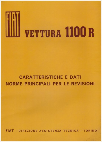 Fiat 1100 dati e norme - ,