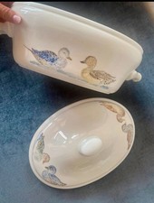 zuppiera terrina artigianale ceramica vintage circa metà '900 fatta a mano Italy