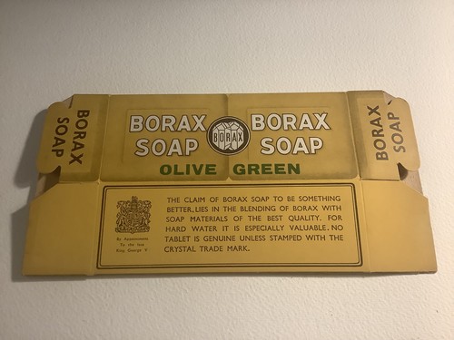 Vintage borax soap - borax, packaging