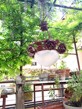 Lampadario ferro battuto anni
