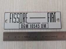 targhetta omologazione per