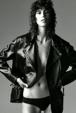 ZARA giacca di pelle nera