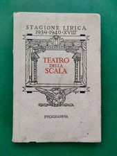 PROGRAMMA DEL TEATRO ALLA SCALA 1939/40 (COPIA PER  GLI ABBONATI AI PALCHI)