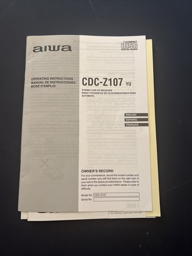 Aiwa cdc z107 auto - auto, cd