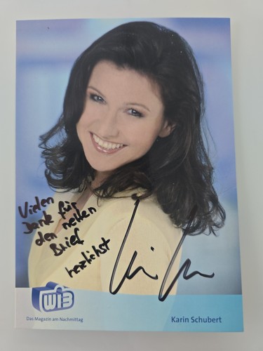 Karin schubert autografo - karin,