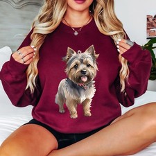 Felpa da donna Yorkshire Terrier cane animale acquerello regalo per amante...