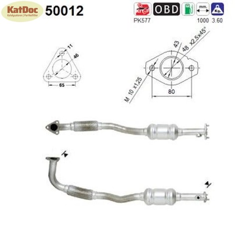 Catalizzatore per daewoo - catalizzatore,