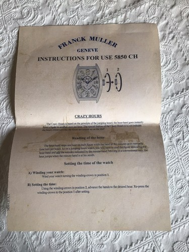 Foglio istruzioni franck - istruzioni,