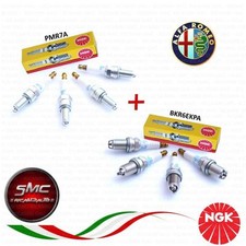 CANDELE ORIGINALI ALFA ROMEO 147- 156 MOTORE TWIN SPARK 4 PMR7A + 4 BKR6EKPA