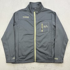 G Loomis Giacca Uomo XL Grigio Pesca Outdoor Full Zip Pile Softshell Spandex