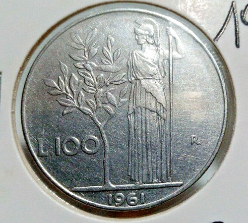 100 lire 1961 - lire, circolata
