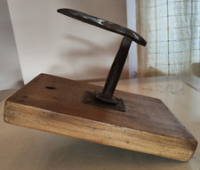 Oggetti Antichi Antico Attrezzo Utensile Calzolaio Ciabattino in Legno Metallo 
