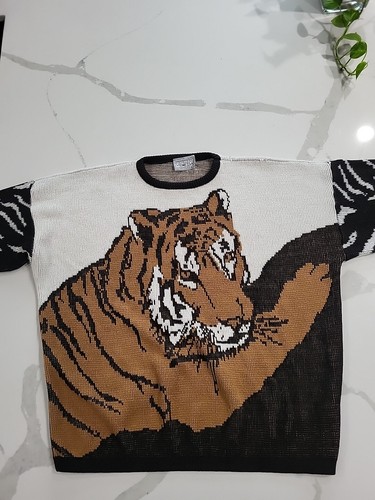Maglione vintage tiger knit - vintage,