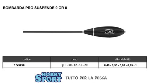 Bombarda serie pro - pro, suspende