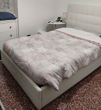 letto imbottito contenitore ecopelle  una piazza e mezza rete inclusa 120x190