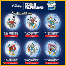 Collezione Speciale Monete Argentate COINS DISNEY di Paperino 90anni Donald Duck