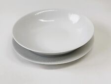 INSALATIERA 28 CM E SOTTOPIATTO 29 CM. PORCELLANA BIANCO DE LIMOGES