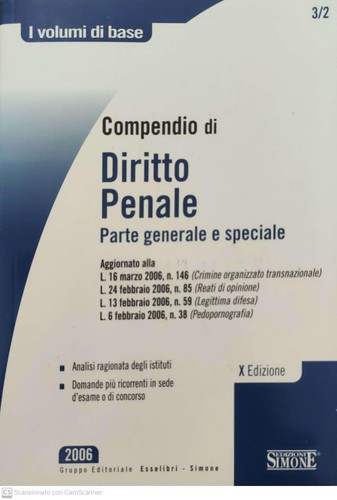 Compendio diritto penale - compendio,