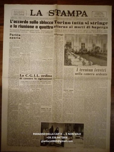 Torino calcio tragedia superga - torino,
