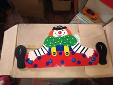 ATTACCAPANNI LEGNO CLOWN