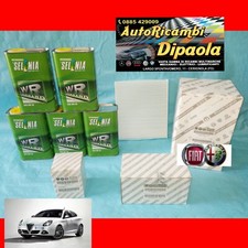 KIT TAGLIANDO ALFA ROMEO GIULIETTA 2.0 JTDM 5L SELENIA 0W30 + 4 FILTRI ORIGINALI