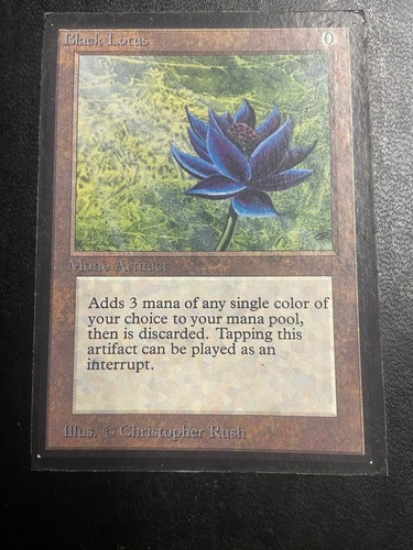 Black lotus mtg edizione - black,