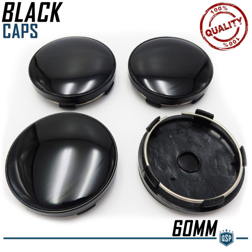 Tappi coprimozzo 60mm nero - tappi,