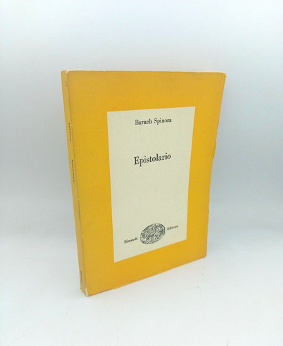 Epistolario baruch spinoza - baruch,