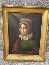 Antico Dipinto - Dipinto Antico Raffigurante Ritratto 