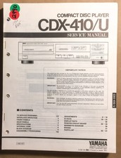 Yamaha CDX-410 CDX-410U Lettore CD Manuale di servizio *Originale*