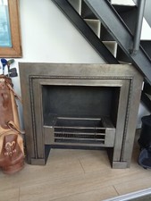 Antico inserto per caminetto con griglia in ghisa a Torino