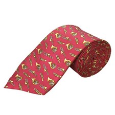 Beau Ties Ltd Red 100% Silk