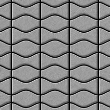 Piastrella mosaico metallo